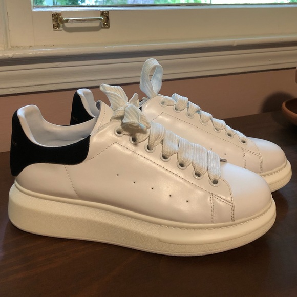 Alexander McQueen Shoes - Alexander McQueen Suede and Leather Sneakers